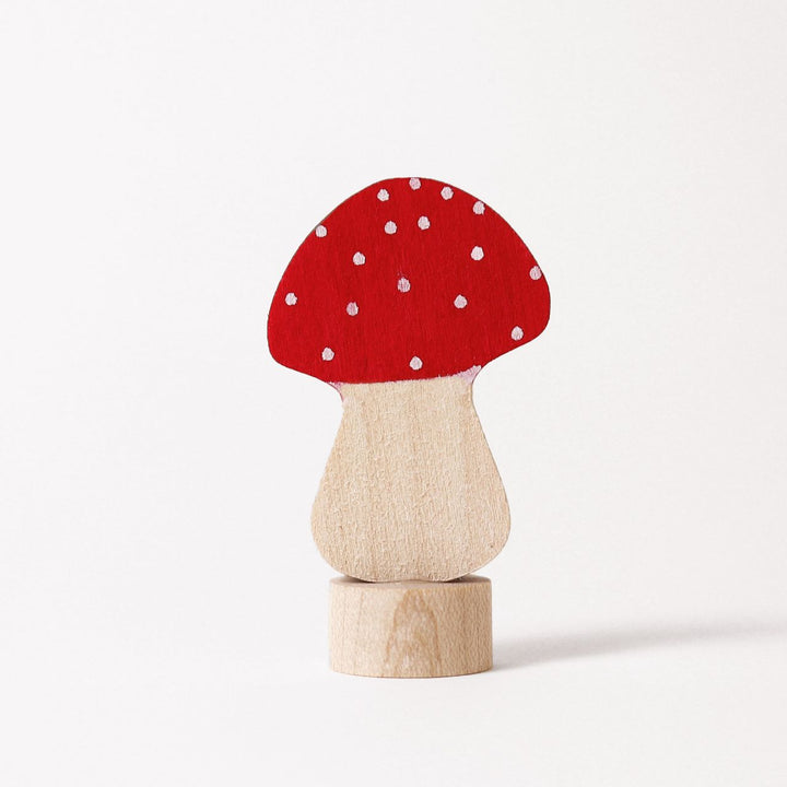 fly agaric mushroom ornament for birthday ring