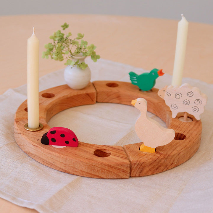 white goose ornament for birthday ring