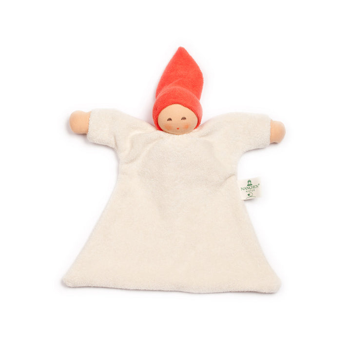 Nanchen organic cotton Nuckel doll, orange-red
