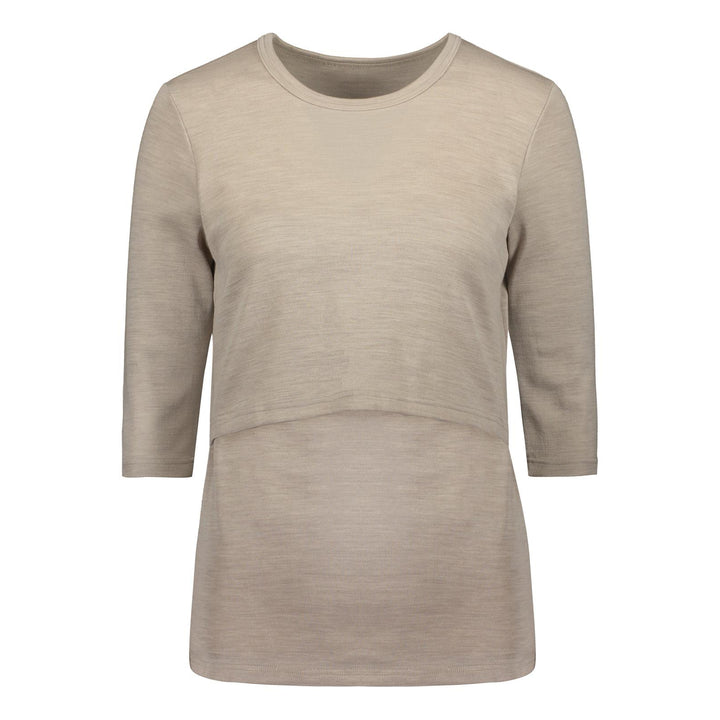 nursing top, organic merino wool (special order)