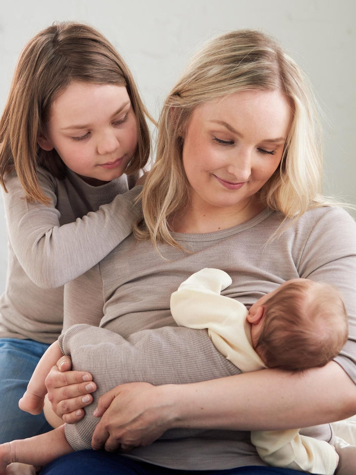 nursing top, organic merino wool (special order)