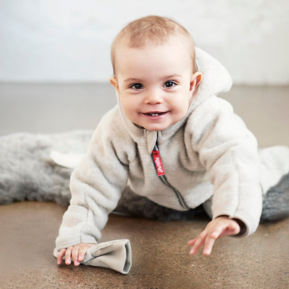 Ruskovilla organic wool fleece baby overalls (special order)