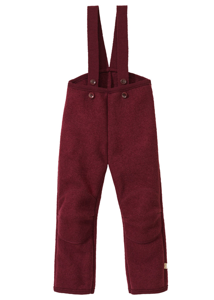 Disana boiled wool trousers with suspenders