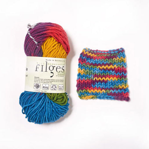 Filges Knitting Wool, Bioland plant-dyed, rainbow