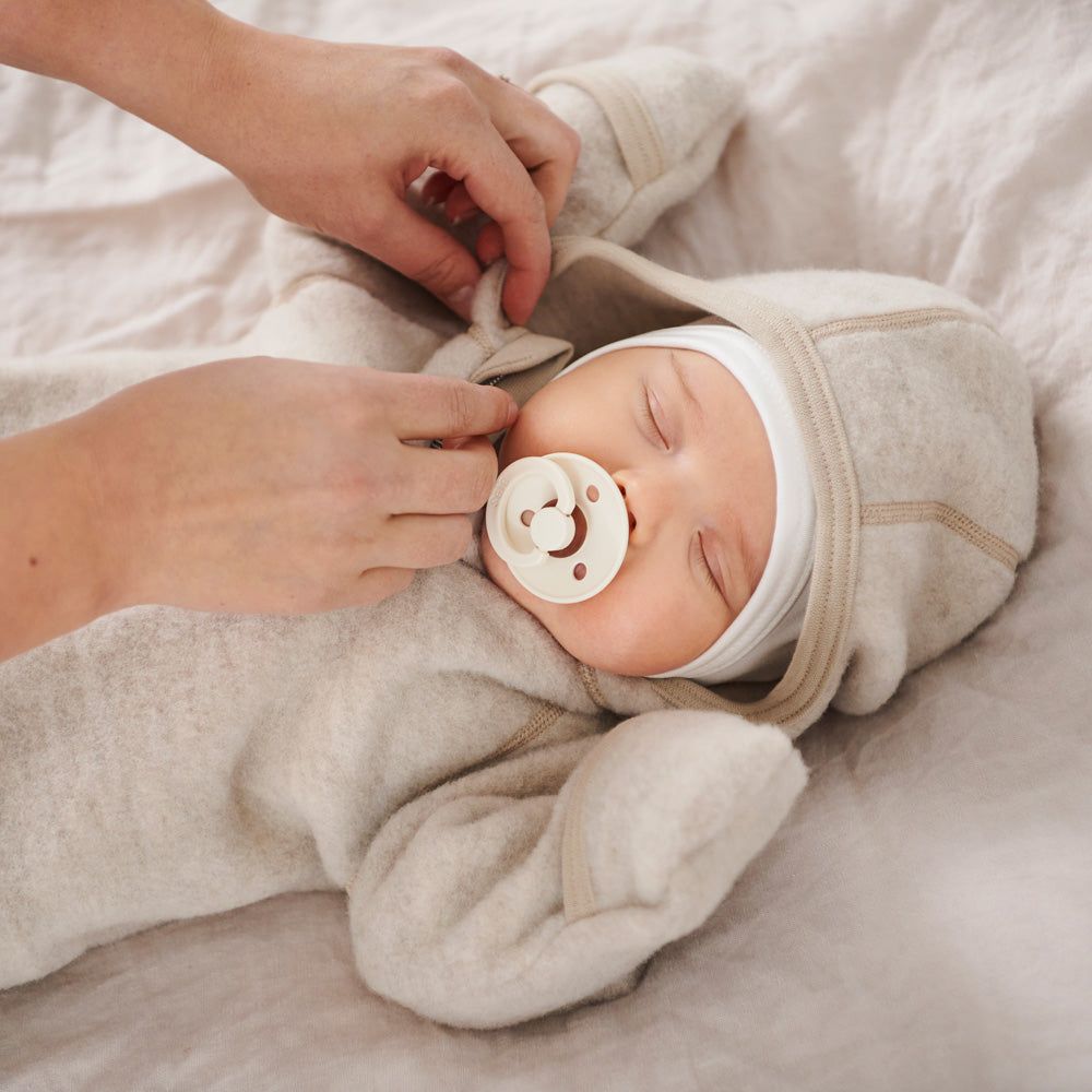 Ruskovilla organic wool fleece baby overalls (special order)