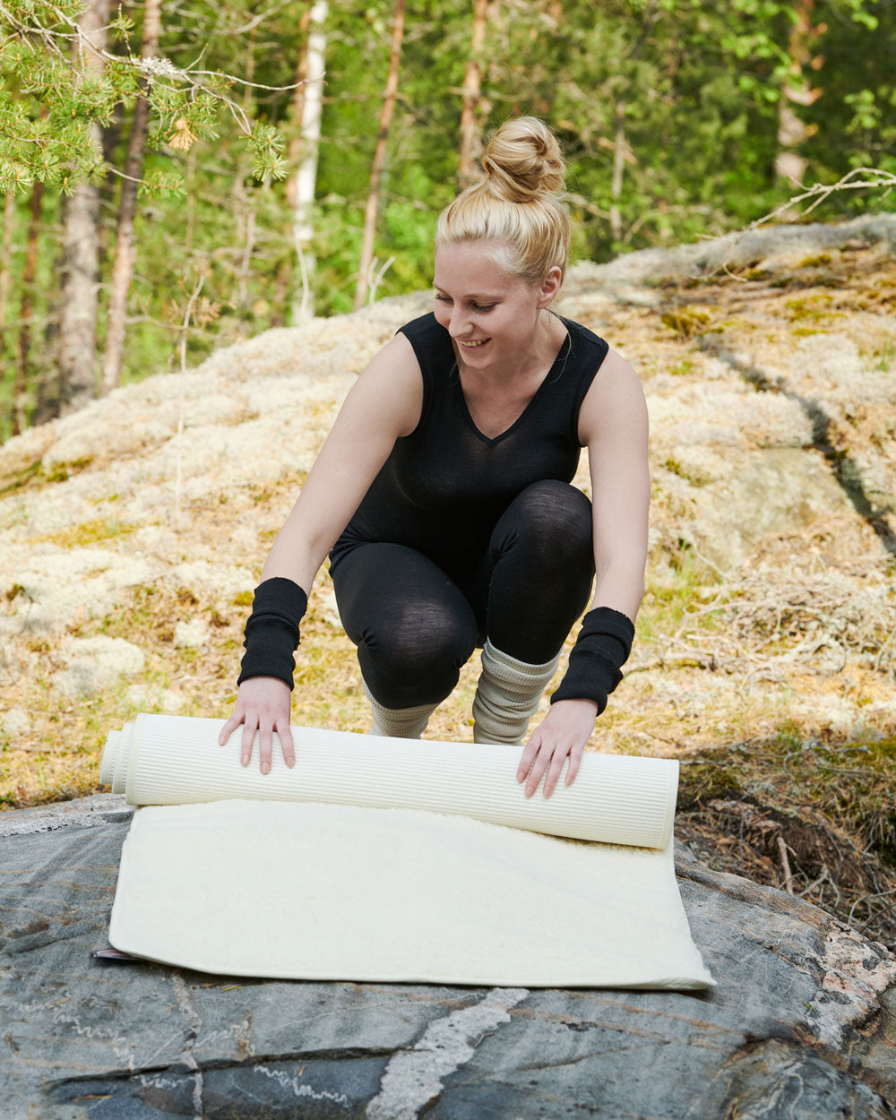 merino wool yoga mat
