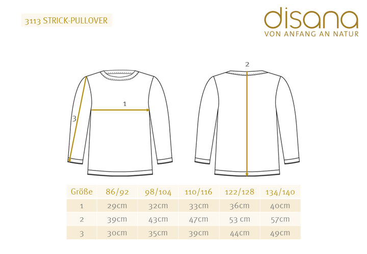 Disana organic merino knitted sweater