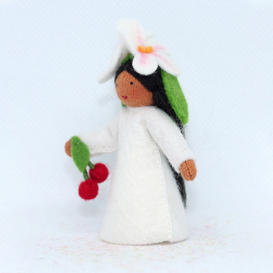 Ambrosius cherry blossom fairy holding fruit