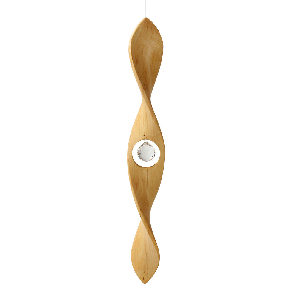hanging spiral with crystal