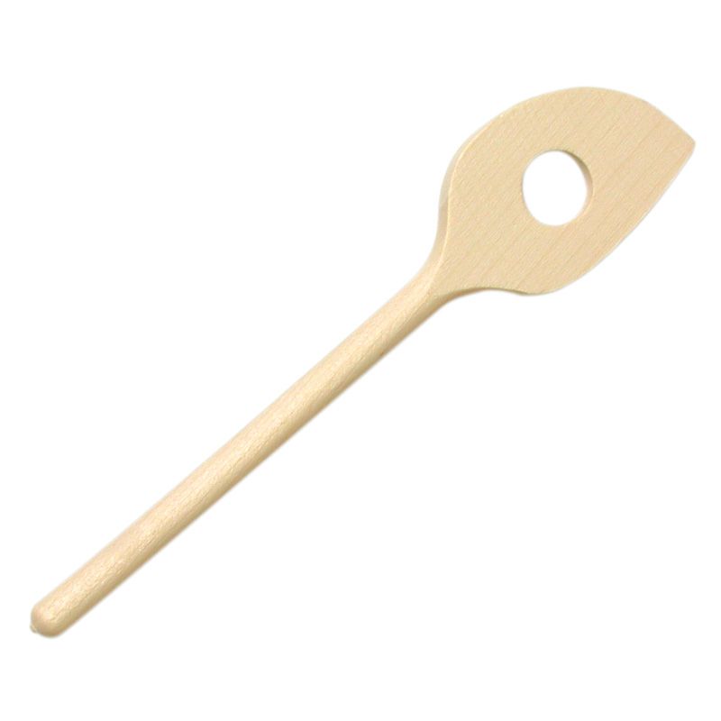 children's slotted cooking spoon, pointed