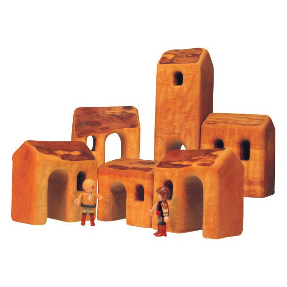 Bikeho Small Settlement with Church 6 pcs (pre-order for late fall 2023)