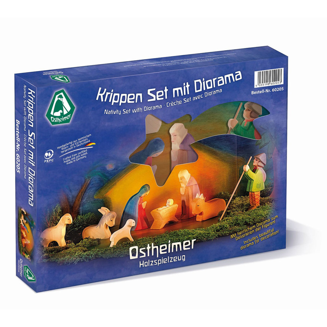Ostheimer nativity set with diorama, 11 pcs (special order)