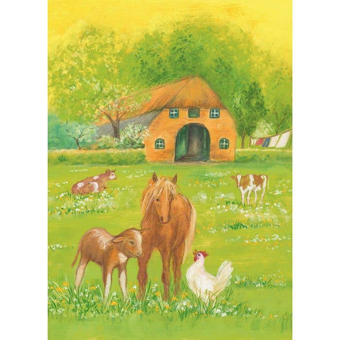 What are you doing Little Hen? postcard