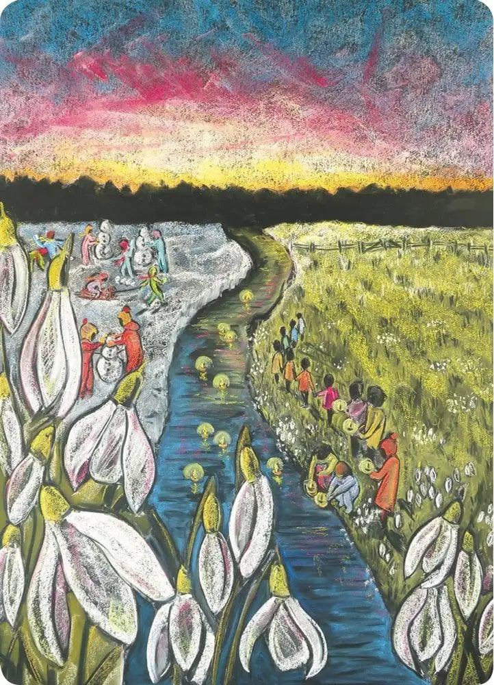 Kapitein Kalk Winter postcard