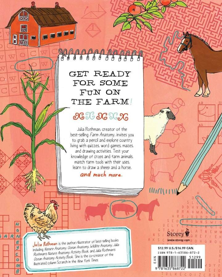 Farm Anatomy Activity Book