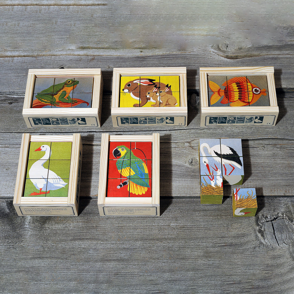 6-block animal puzzle, multi