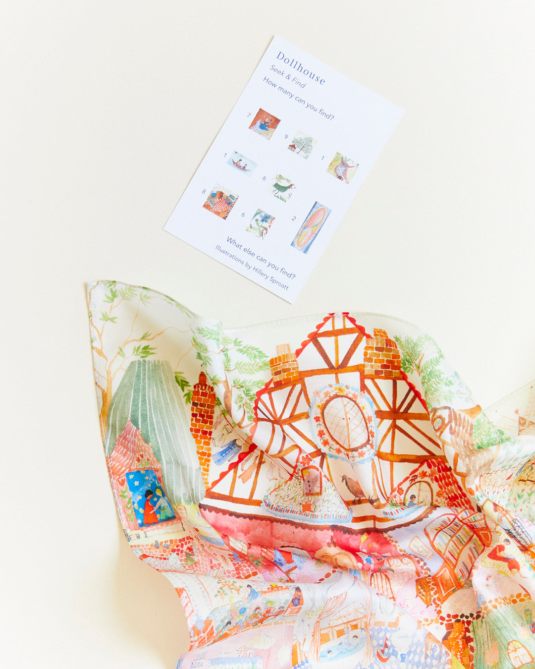 dollhouse seek 'n find mushroom playsilk