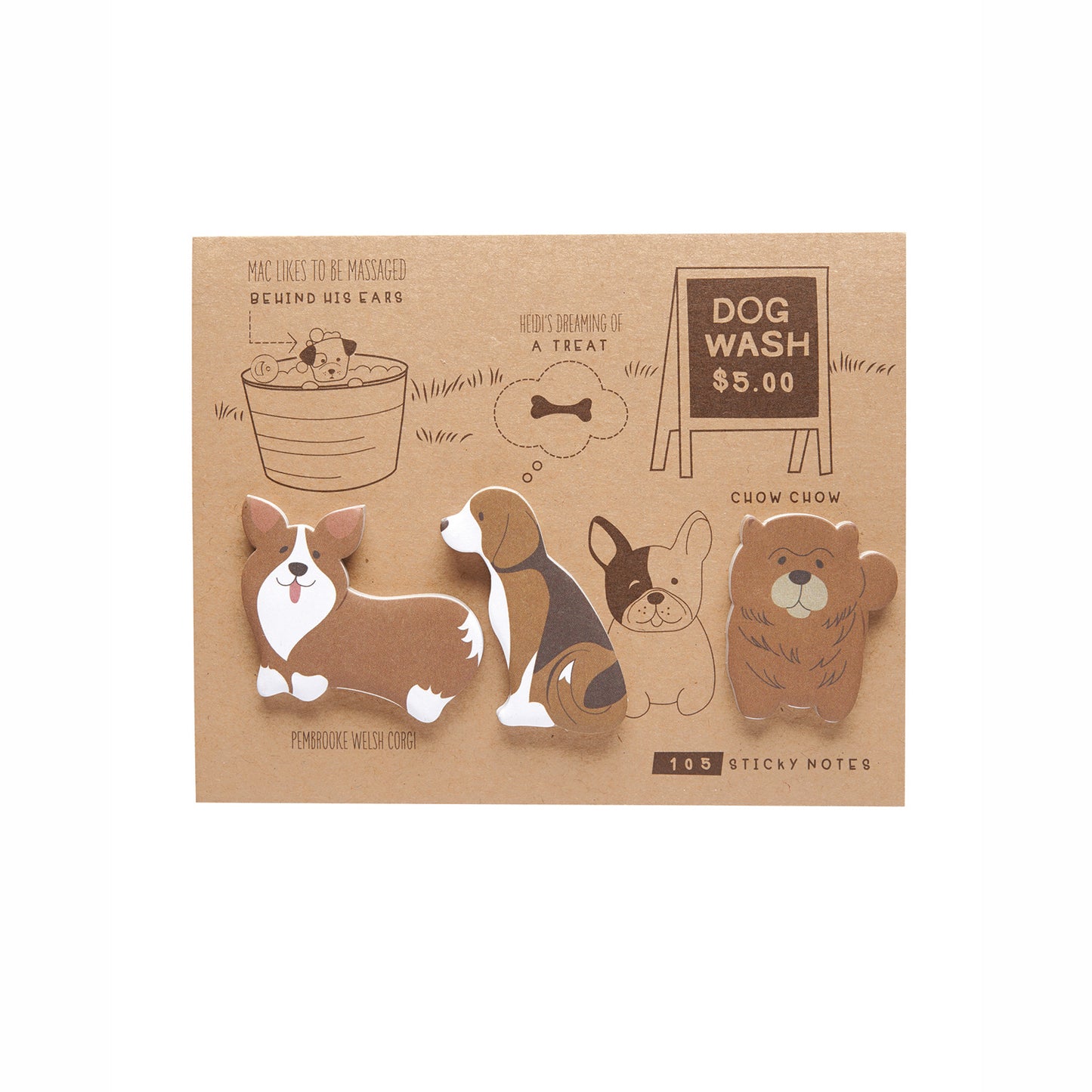 'Dog Wash' sticky notes