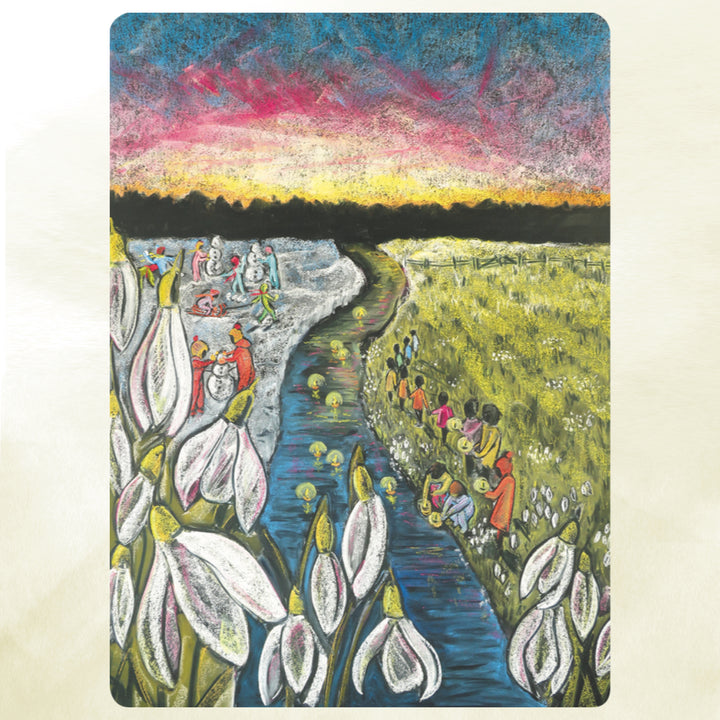 Kapitein Kalk Winter postcard