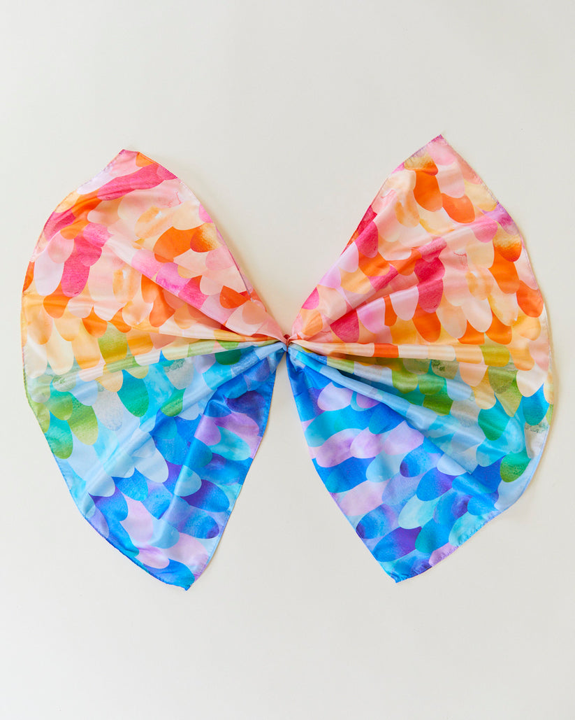 Sarah's Silks rainbow phoenix playsilk