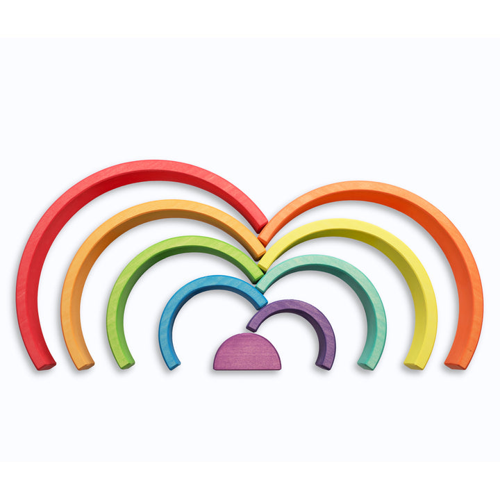 Ocamora 9 piece rainbow stacker, red outer