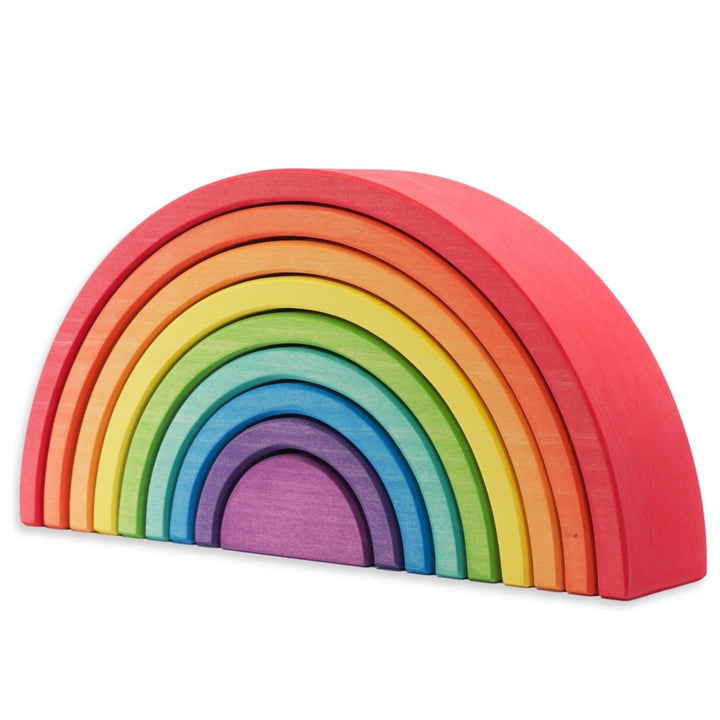 Ocamora 9 piece rainbow stacker, red outer