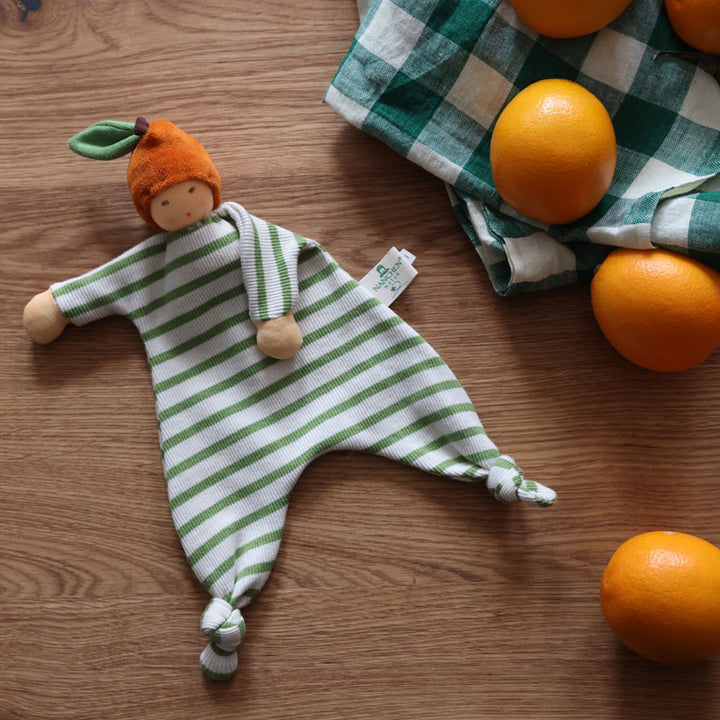 Nanchen Organic Blanket Doll - Little Orange