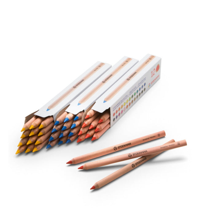 Stockmar triangular coloured pencils