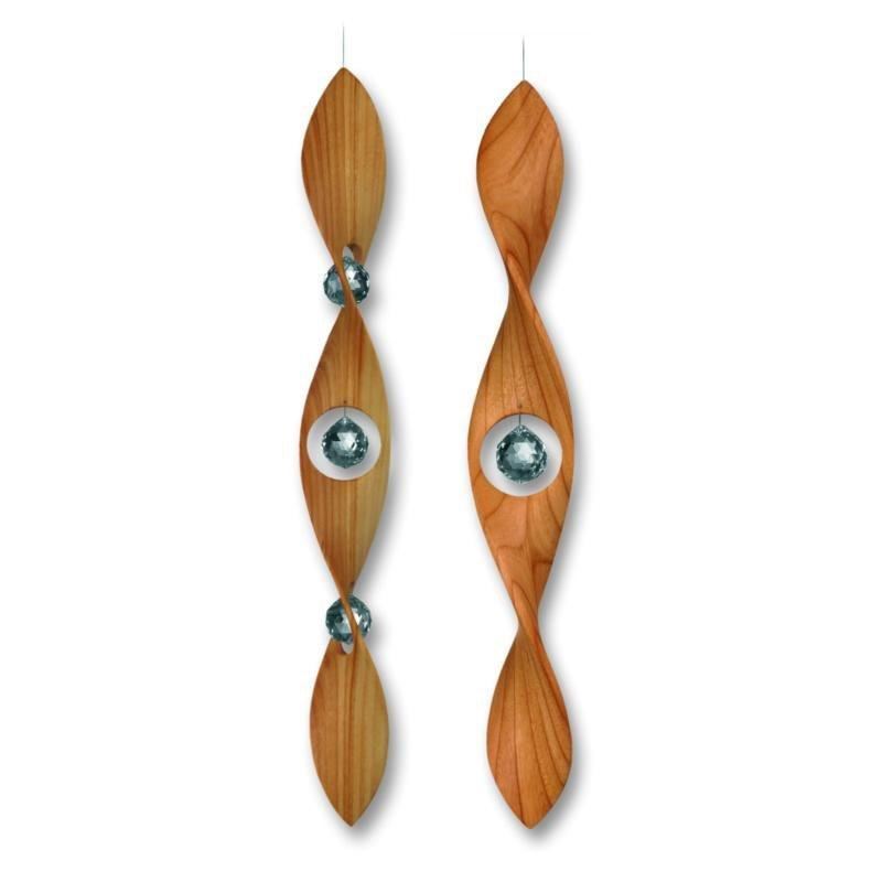 hanging spiral with crystal