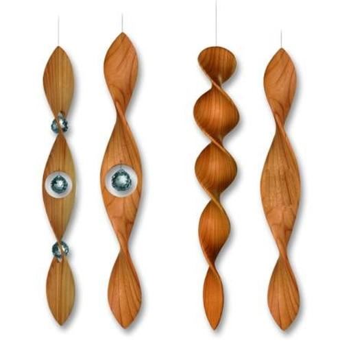 hanging spiral with crystal