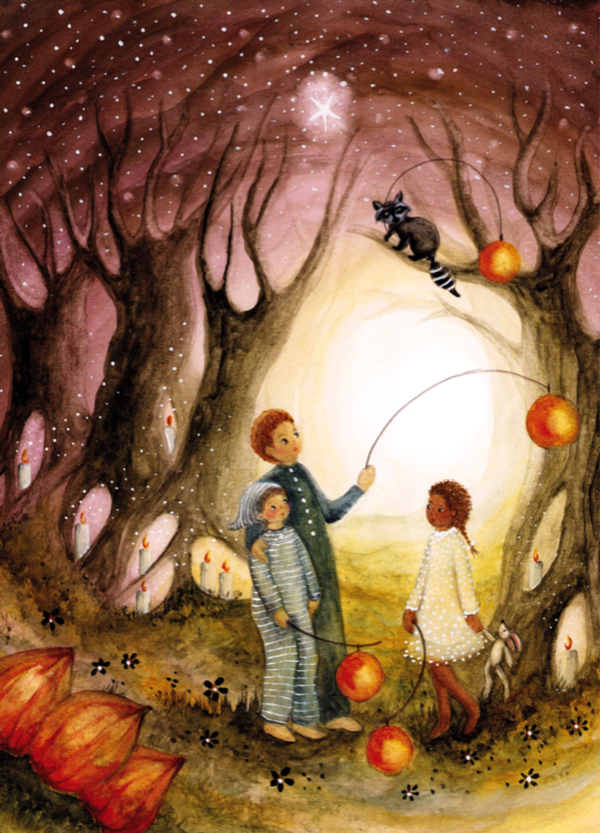 La La Lampion postcard