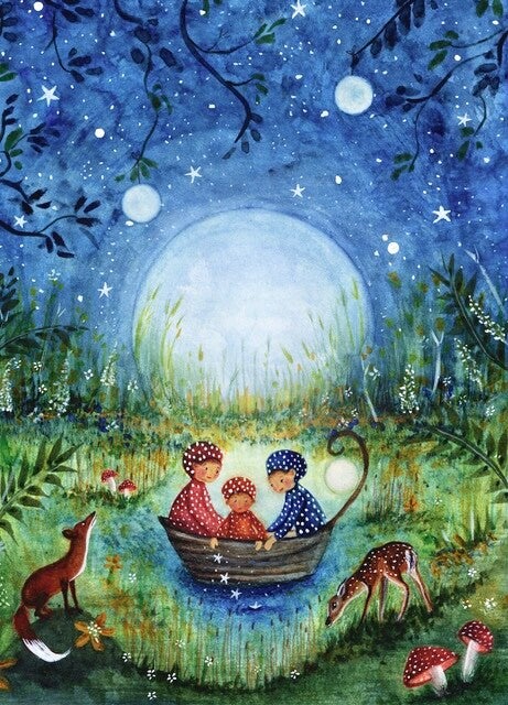 Mushroom Children art print
