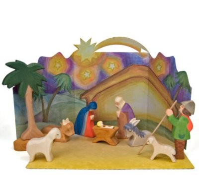 Ostheimer nativity set with diorama, 11 pcs (special order)