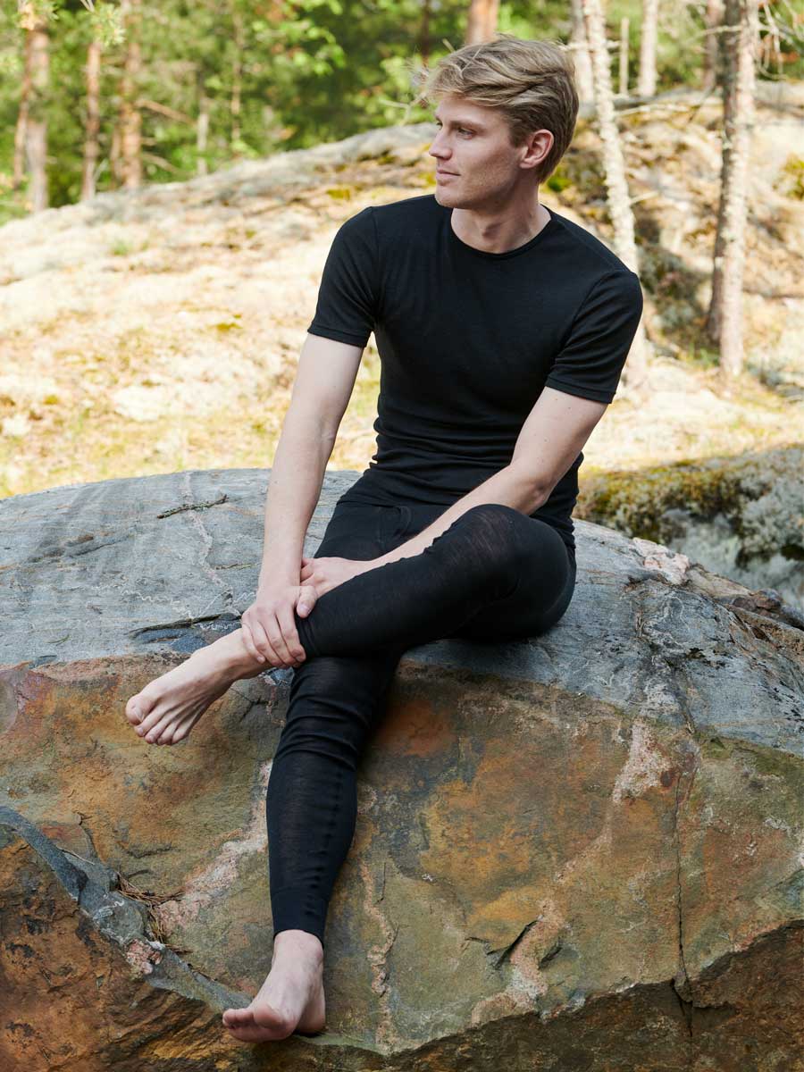 men's silkwool long underpants (special order)