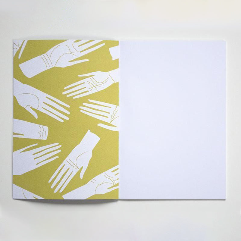 horseshoes notebook, with blank pages