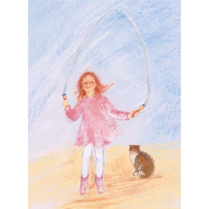 Skipping rope postcard