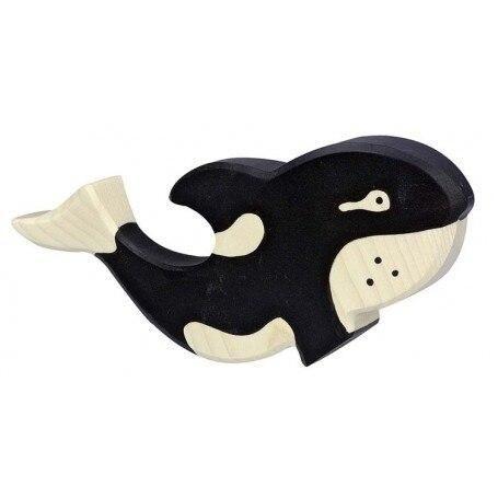 Holztiger orca whale