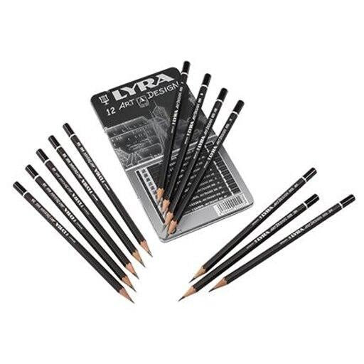 Lyra Assorted Sketching Art Design Pencils set (6B-4H)