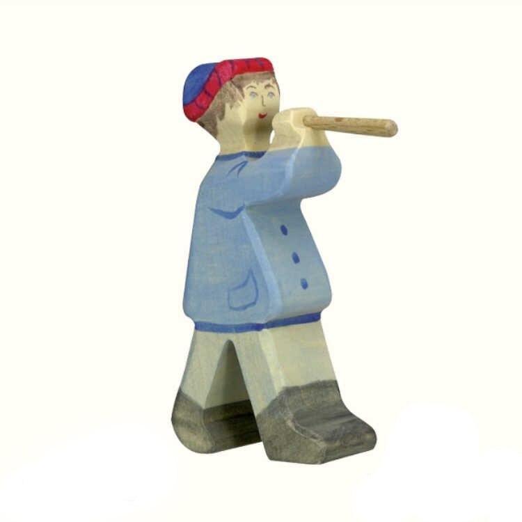 Holztiger shepherd with flute II