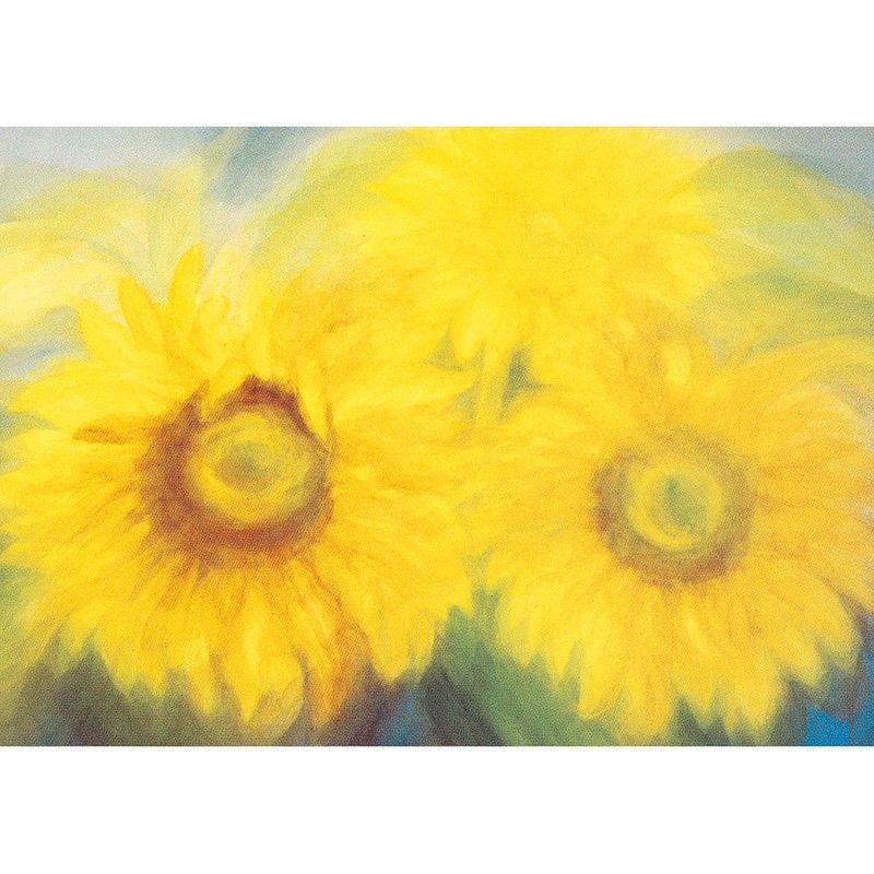Sunflowers postcard by M. v. Zeyl
