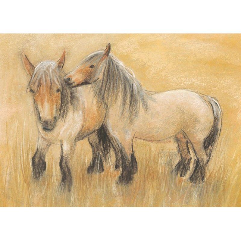 Belgian horses postcard by M. v. Zeyl