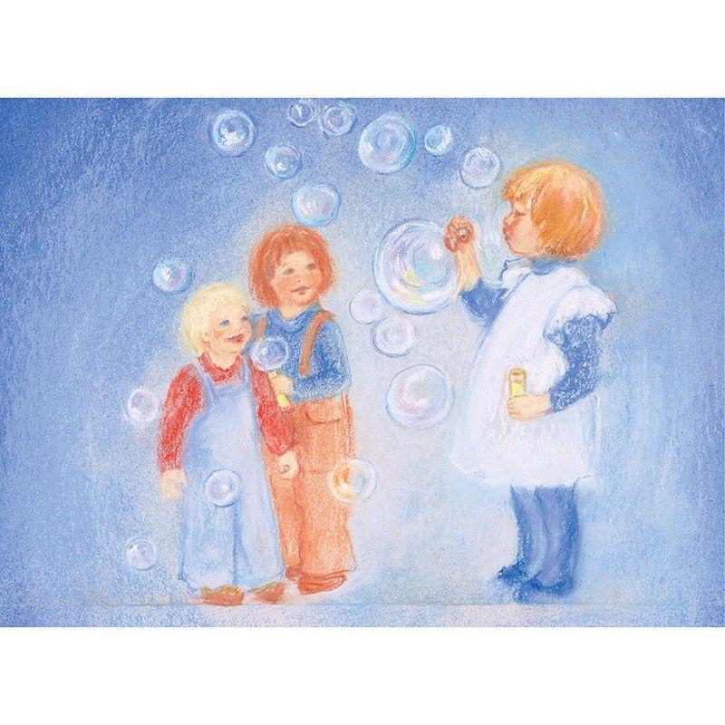 Soap bubbles postcard