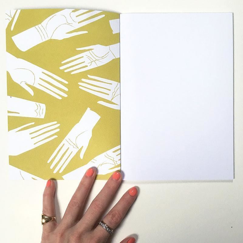 horseshoes notebook, with blank pages