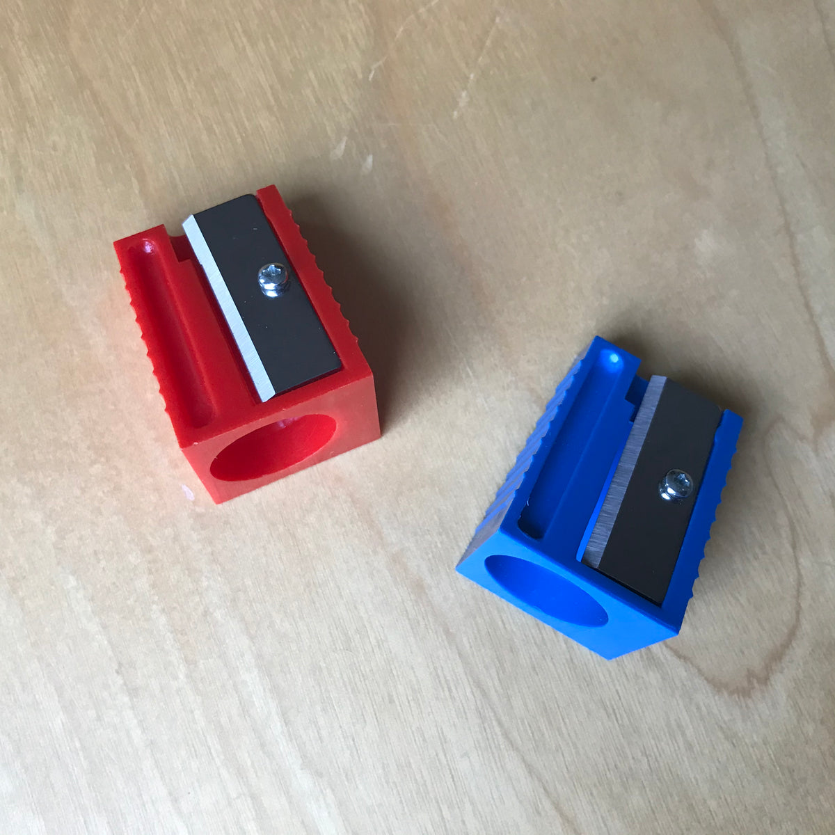 Sharpener for triangular Pencils and Wax Crayons Nest