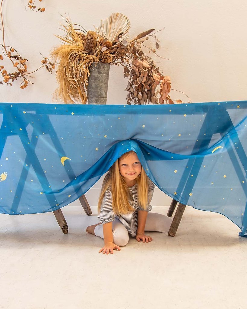 giant starry night silkscape