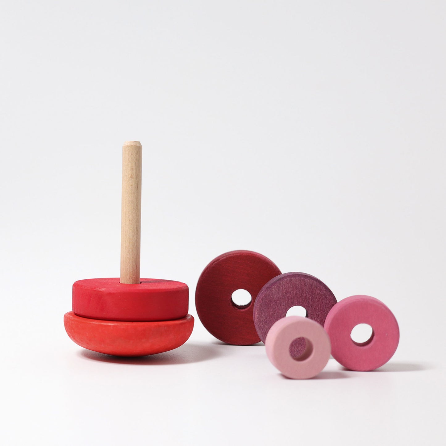Grimm's pink wobbly stacking tower