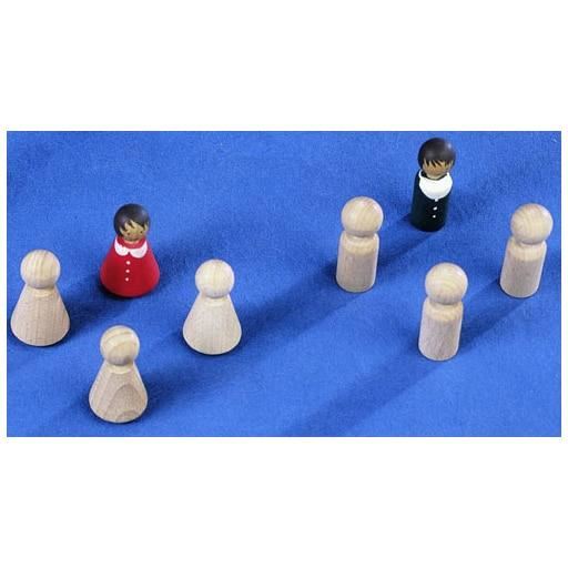 wooden figure, bevel shape