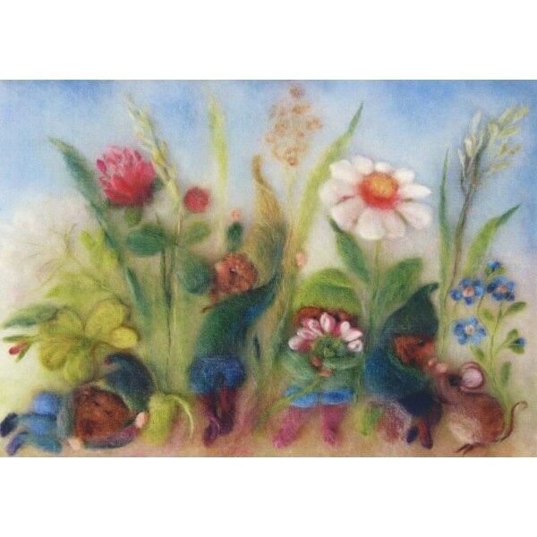 Dwarfs in the Meadow postcard