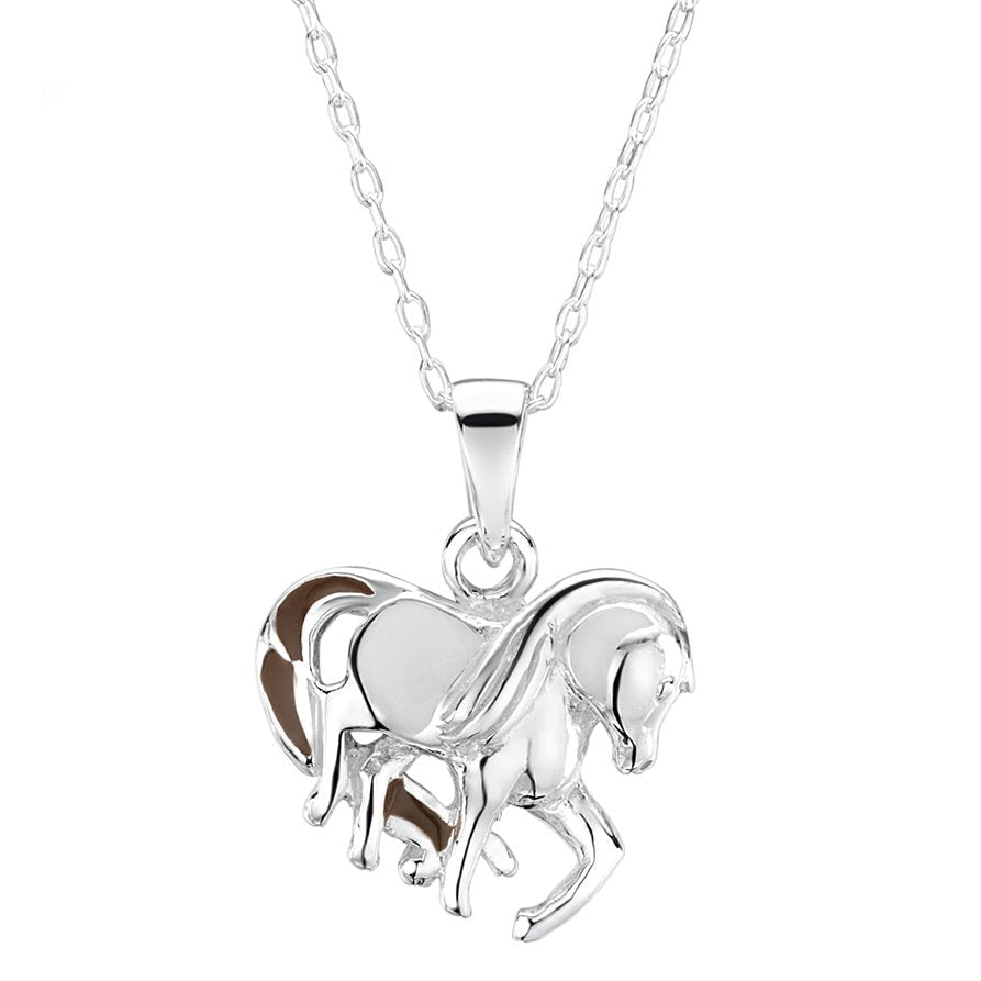 Gold horse necklace charms discount