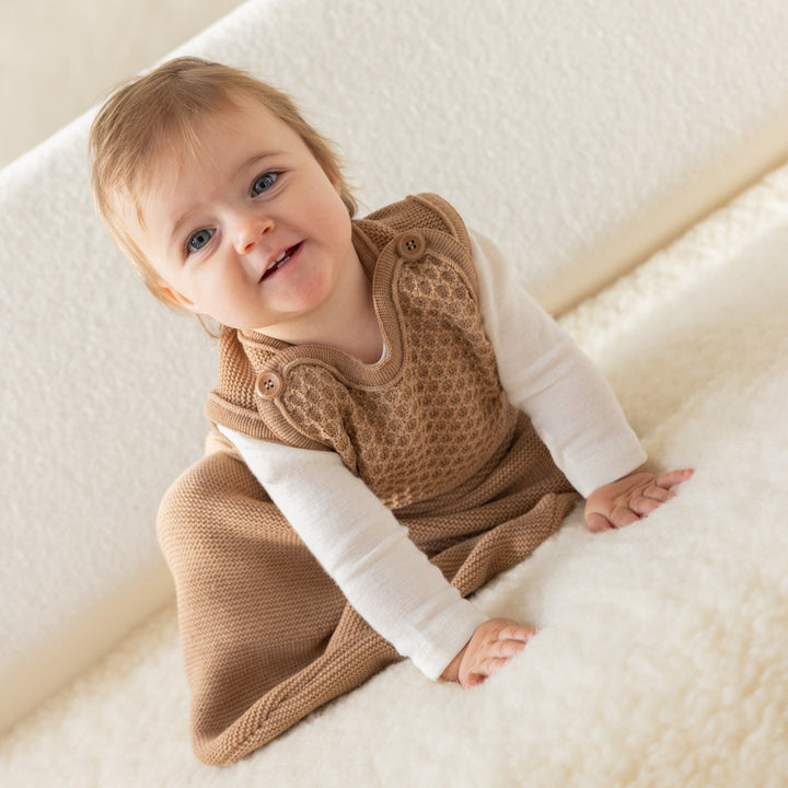 Disana organic merino knit sleeveless sleeping bag